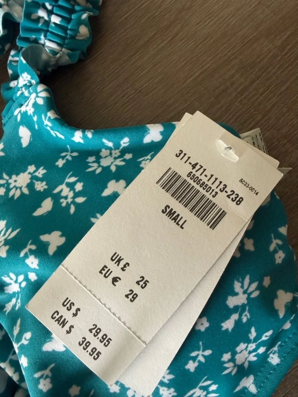 Hollister NWT  Floral Bikini Set - Teal/Blue Brand New With Tags! 🏷️